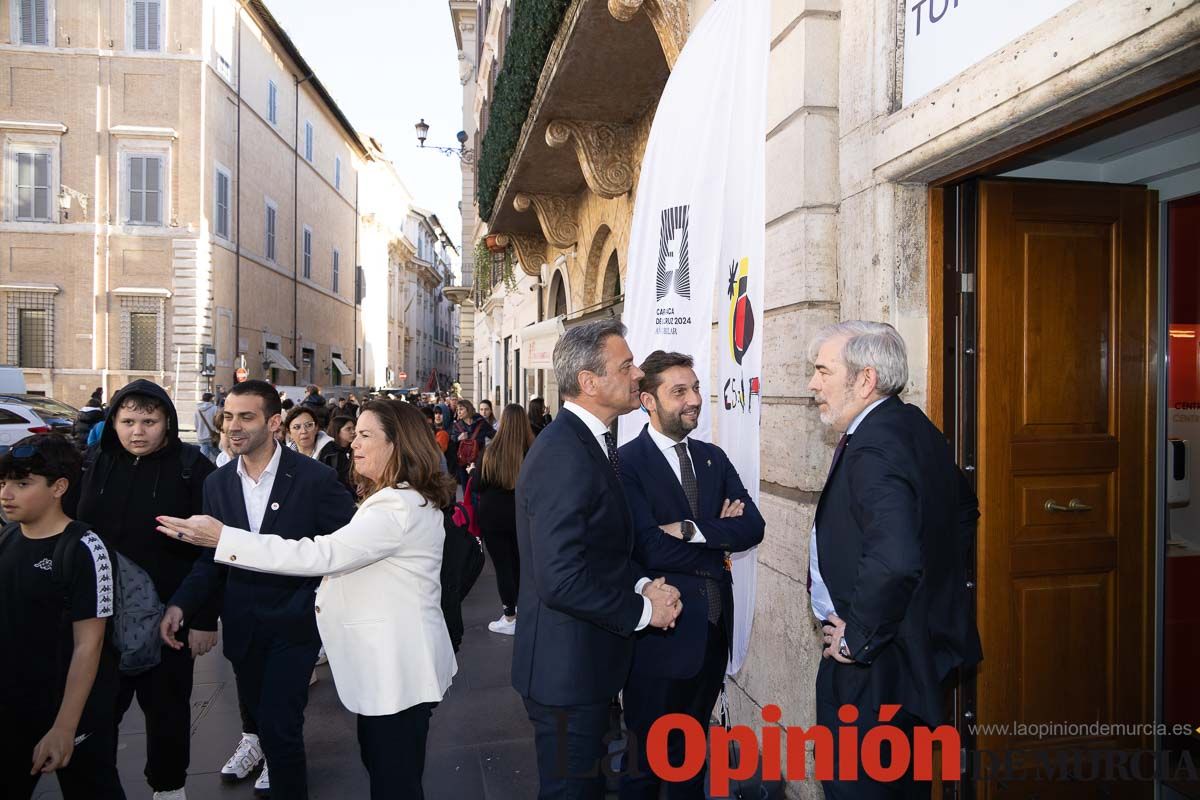 Así se ha vivido la presentación del Año Jubilar de Caravaca en Roma