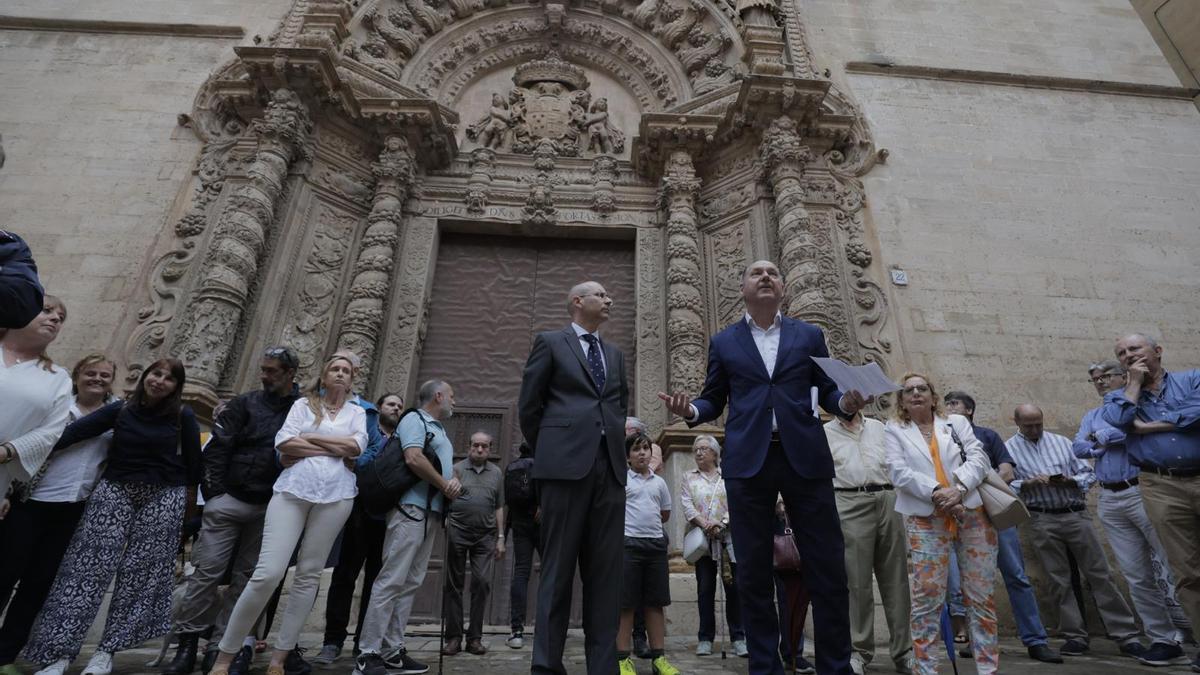 Concentración en Palma contra la marcha de los jesuitas de Montesión