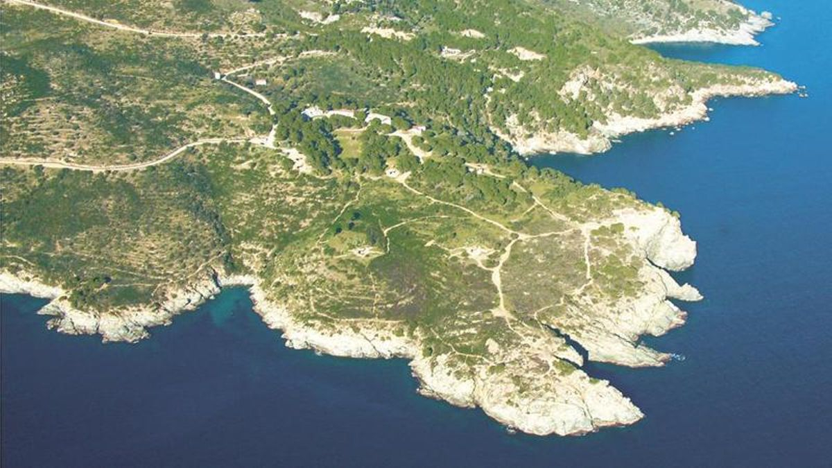 Visa aèria del cap de Creus