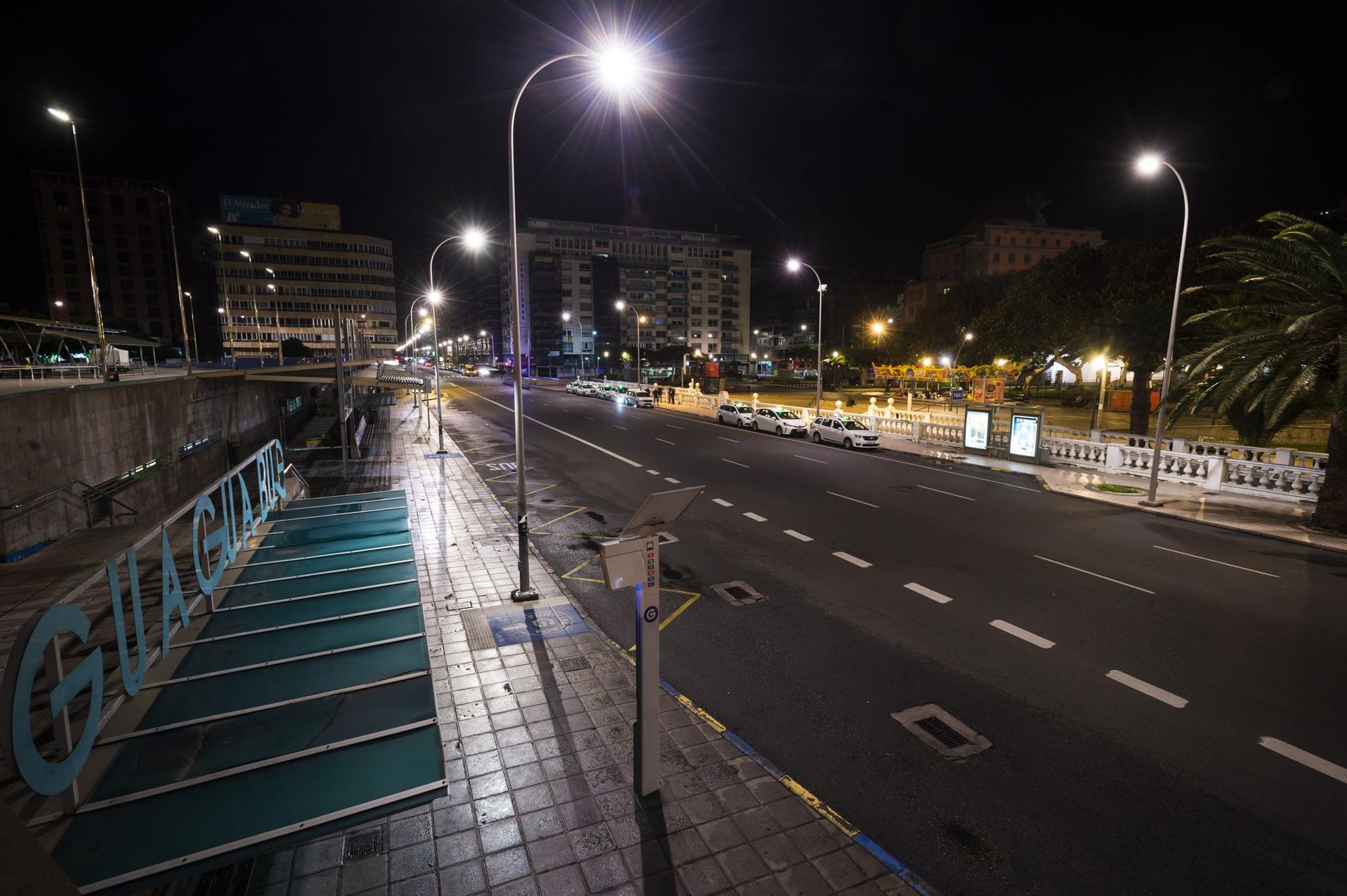 Las Palmas de Gran Canaria, la primera jornada de aplicación del toque de queda