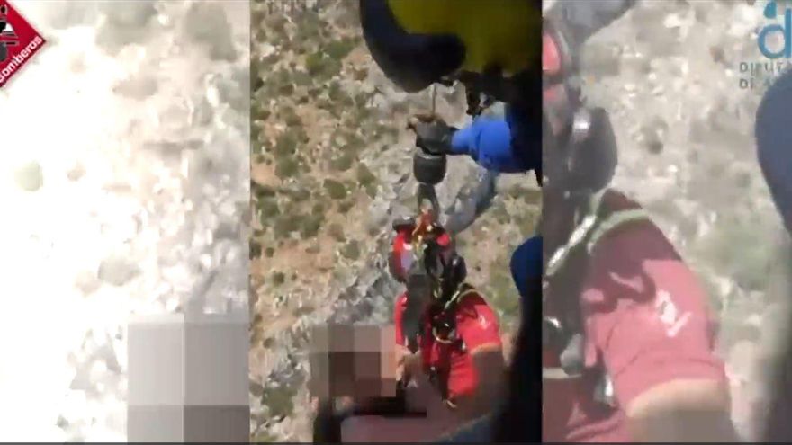 Rescatadas dos jóvenes tras pasar horas perdidas en una zona de difícil acceso del Montgó