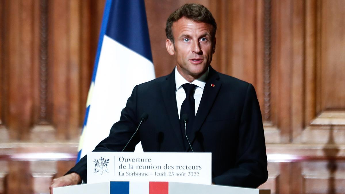 El presidente de Francia, Emmanuel Macron