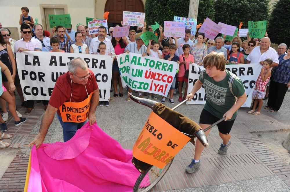 Manifestación de los padres de La Aljorra