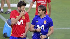 Lopetegui a Piqué: Això et pot fer mal.