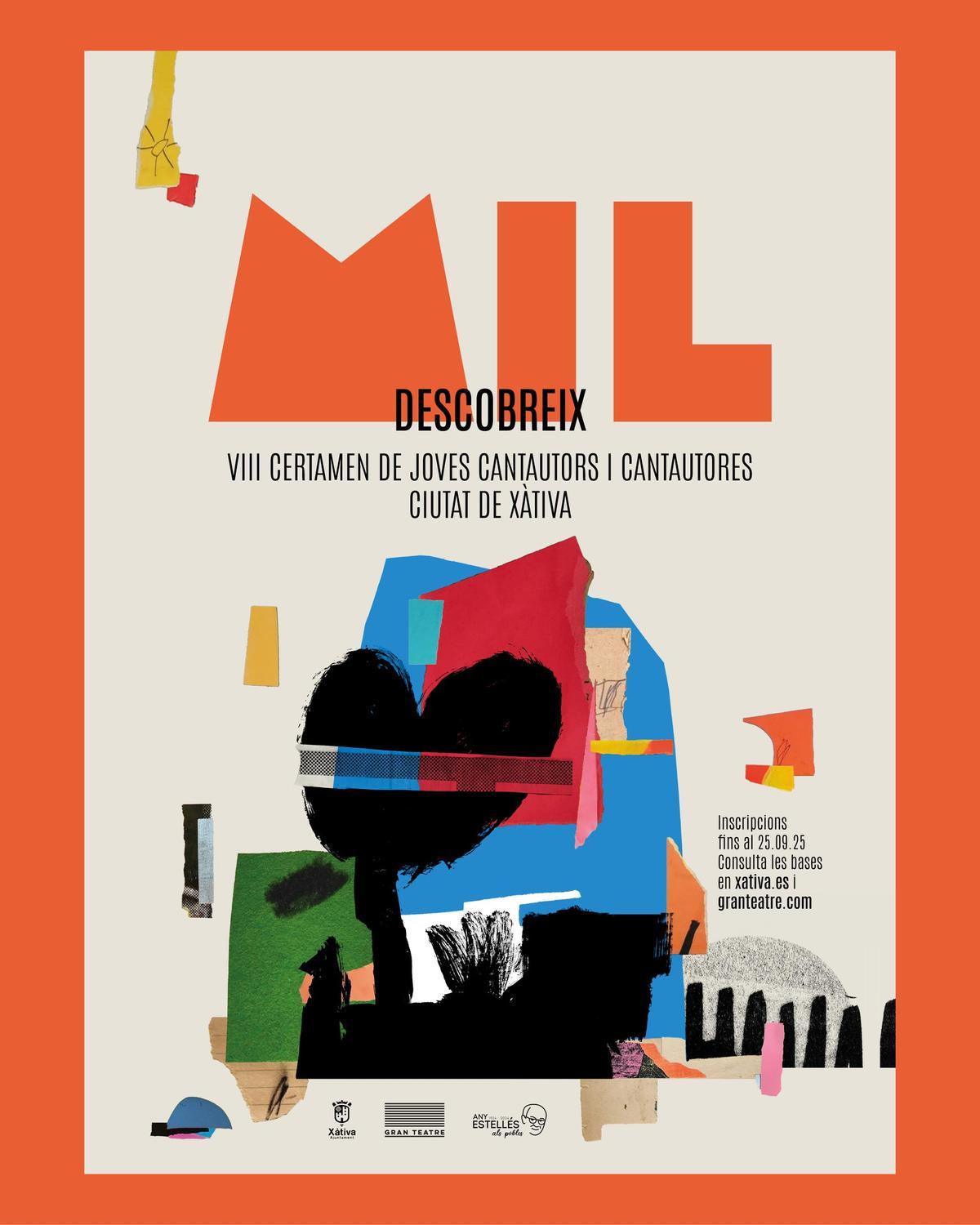 Cartel del Certamen MiL Descobreix de Xàtiva.