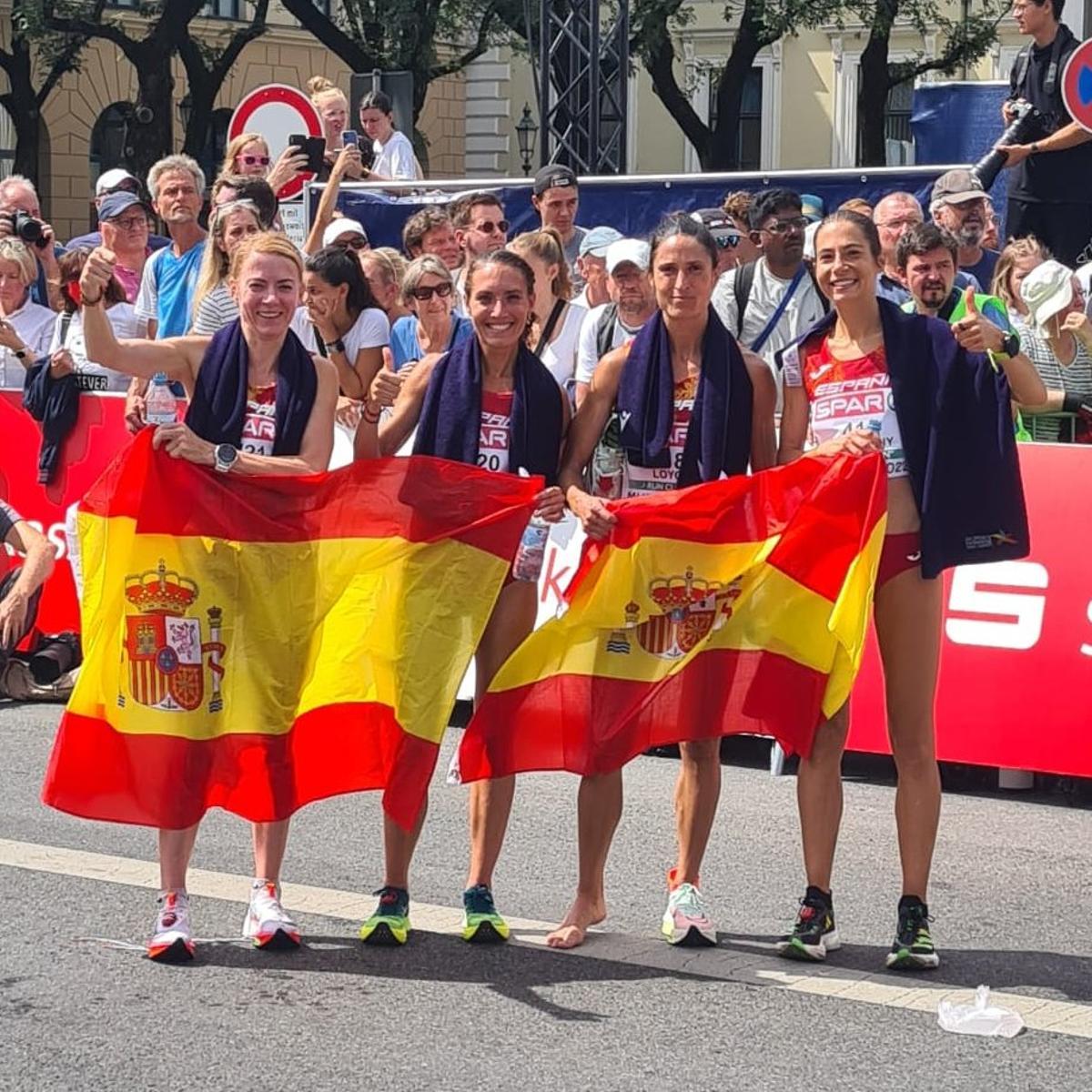 Espanya aconsegueix la plata i el bronze per equips a la marató femenina i masculina