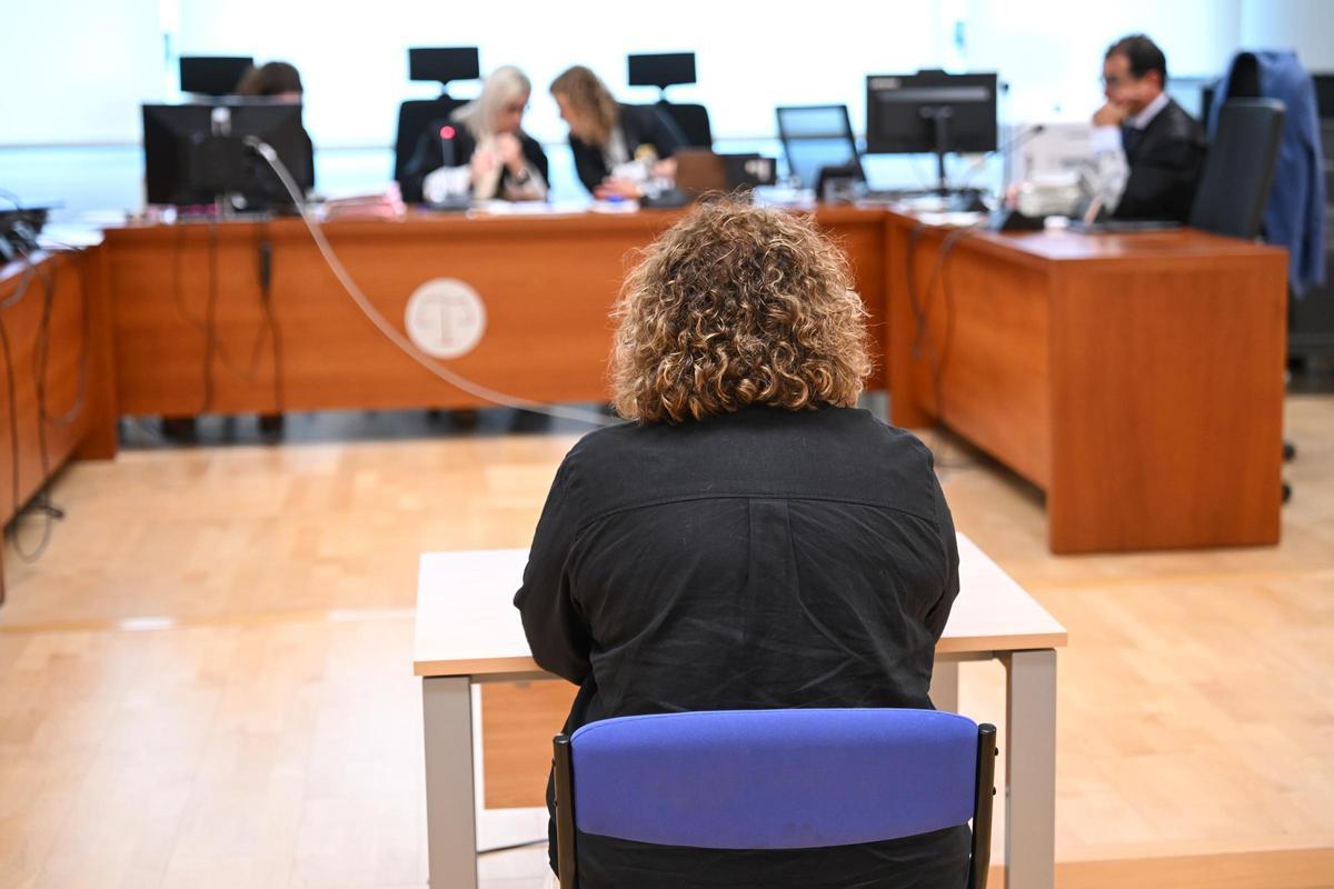 La exedil Gómez durante el juicio en la Audiencia Provincial