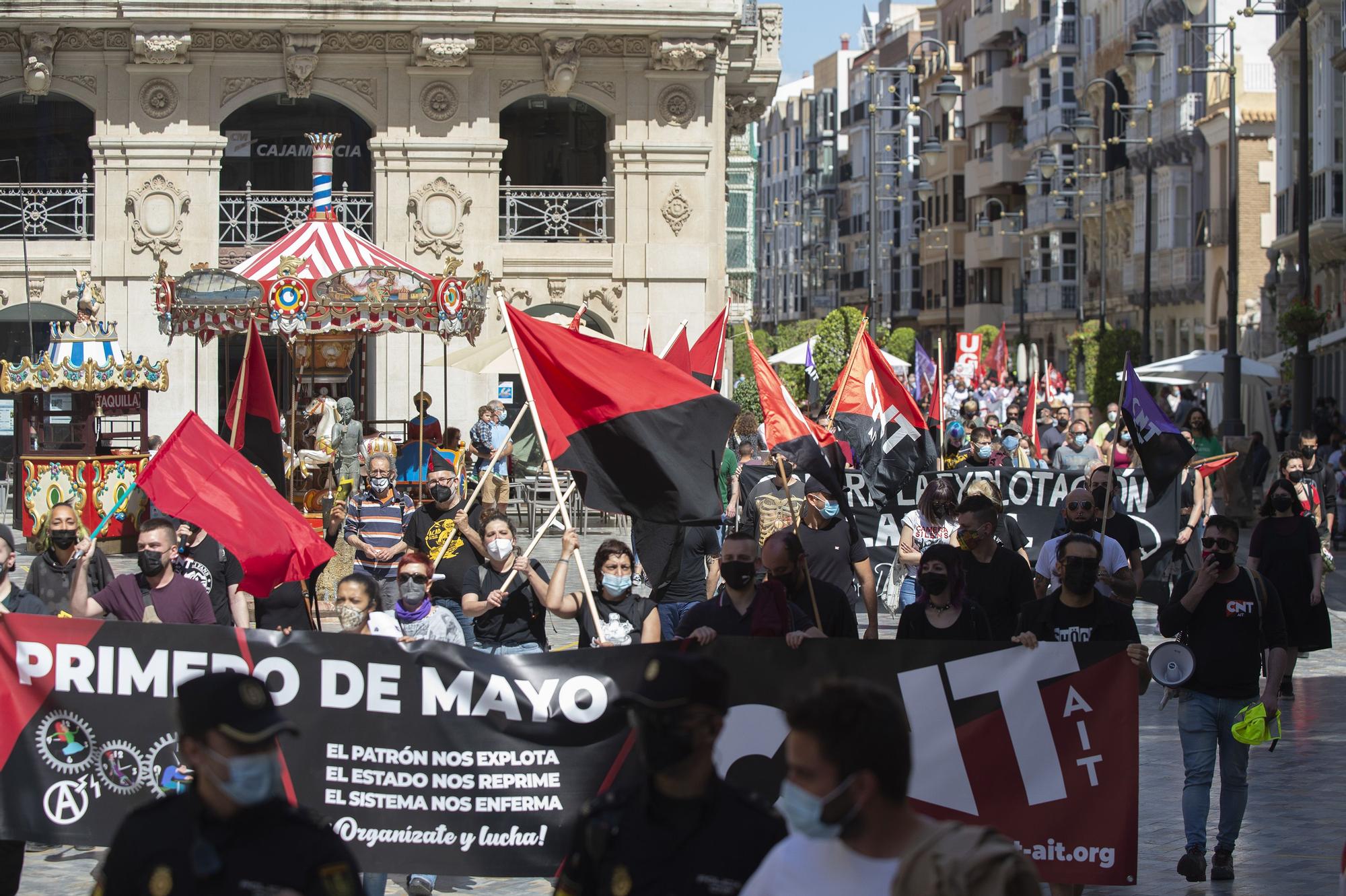 Manifestación del 1 de mayo en Cartagena