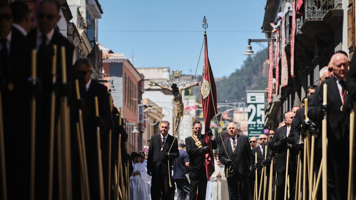 La procesión principal del día del Cristo de 2019, la última antes de la pandemia.