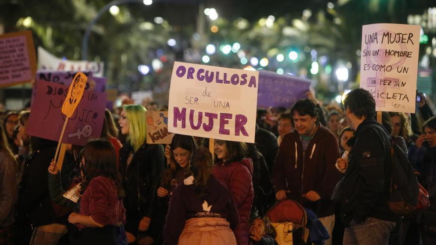 Una imagen del pasado 8M en Elche