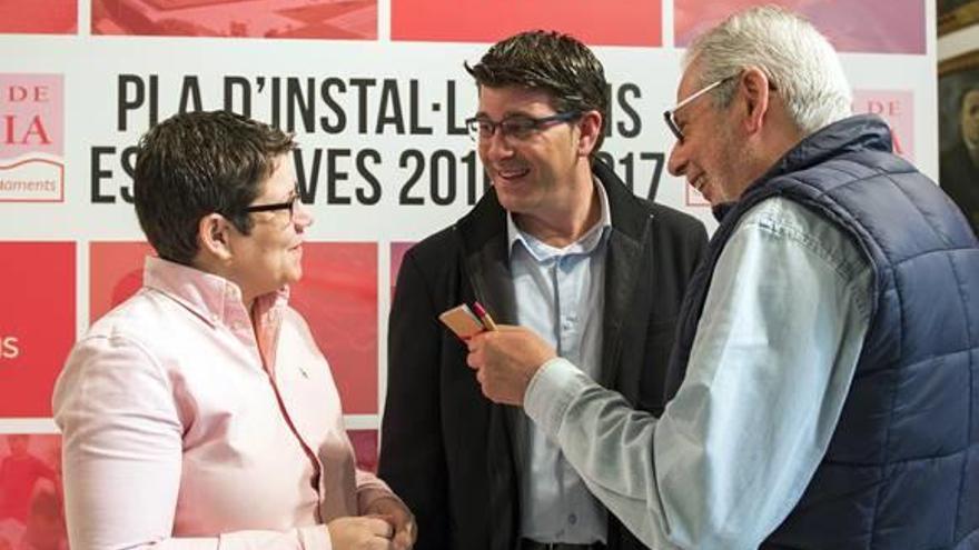 García y Rodríguez con Josep Almenar, alcalde de Picanya.