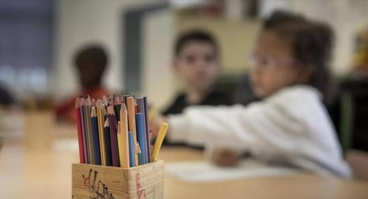 Aula de infantil en un centro de Barcelona.