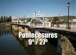 El tiempo en Pontecesures: previsión meteorológica para hoy, sábado 24 de mayo