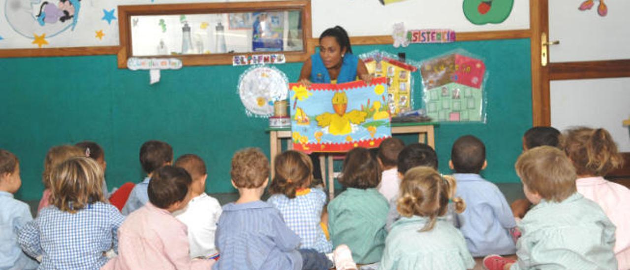 Niños en una guardería de Agüimes.