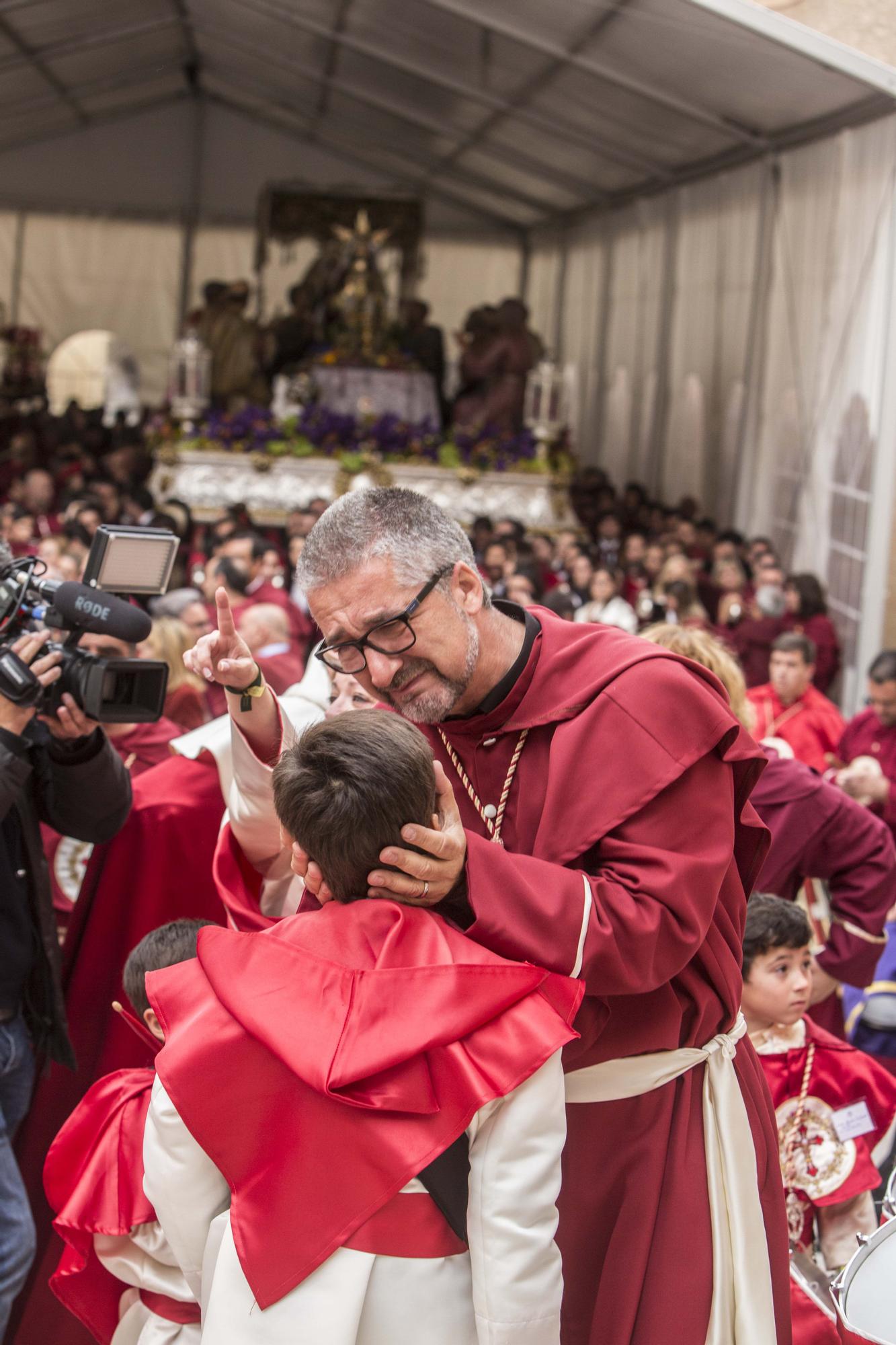 Imágenes de La Santa Cena de 2019, debido a la lluvia no pudieron procesionar.