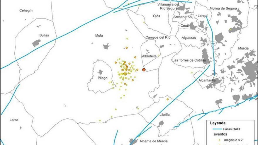 Serie de terremotos en Mula y alrededores de primeros de enero.