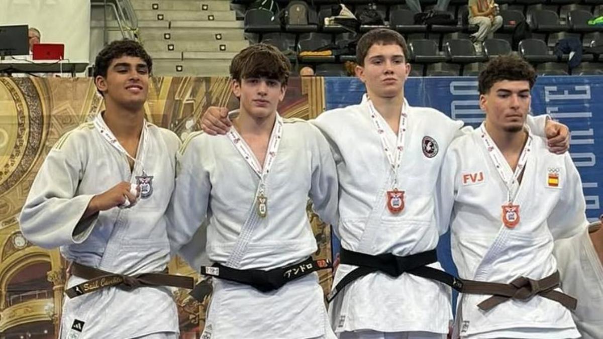 Los cullerdense que se hicieron con medallas en la Supercopa de judo de Avilés