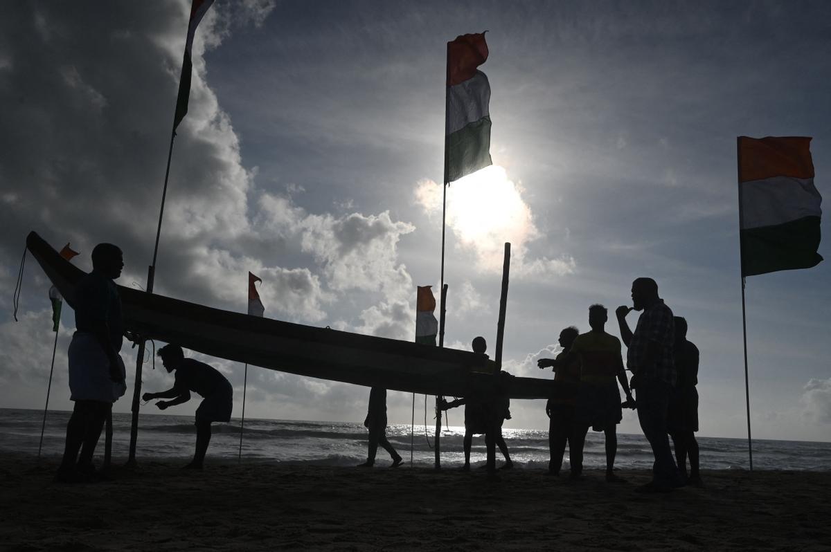 Plegarias en Chennai (Índia) en homenaje a las víctimas del tsunami del 2004 en el Índico