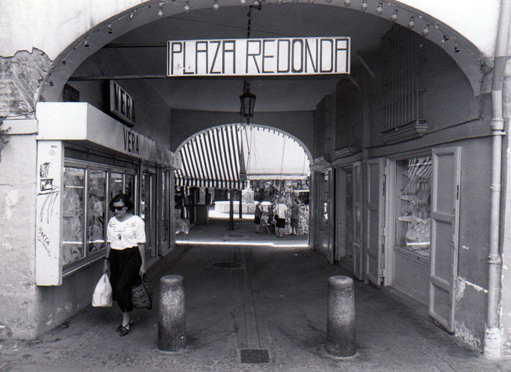 La plaza Redonda antes de su última remodelación