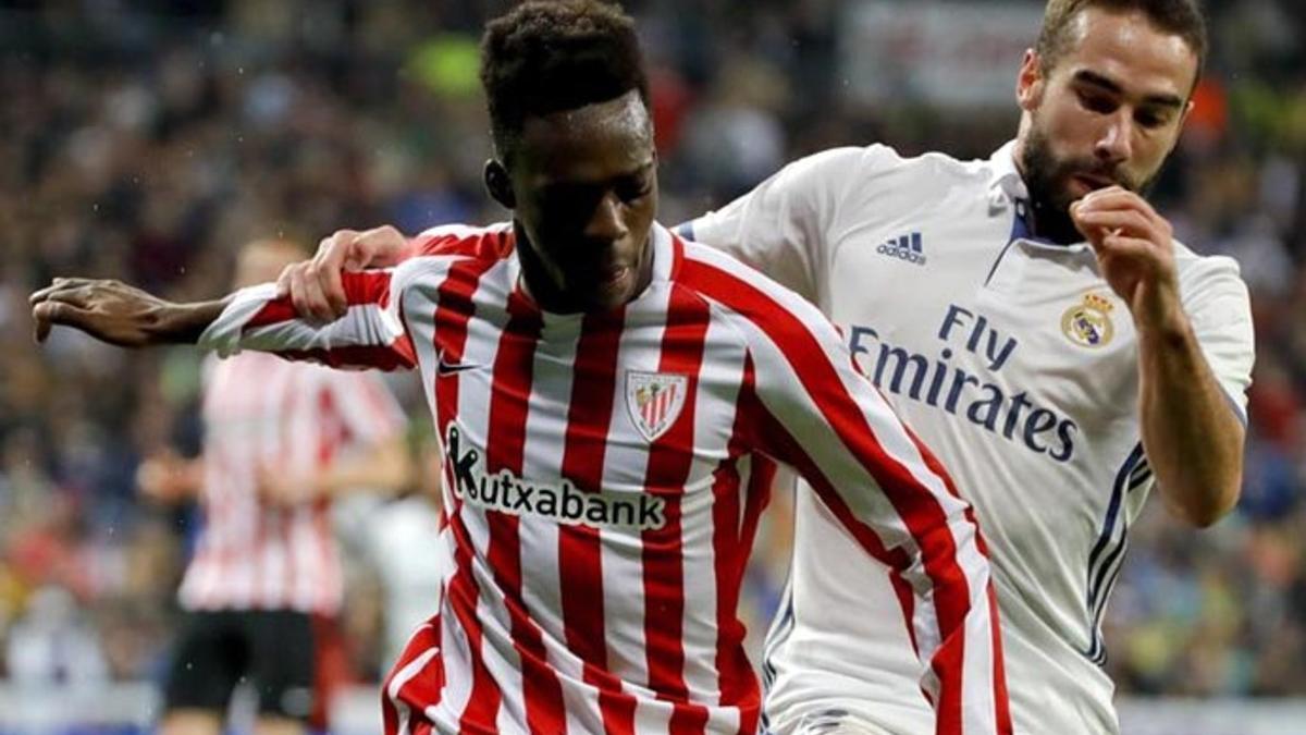 Iñaki Williams falló dos claras ocasiones ante el Real Madrid