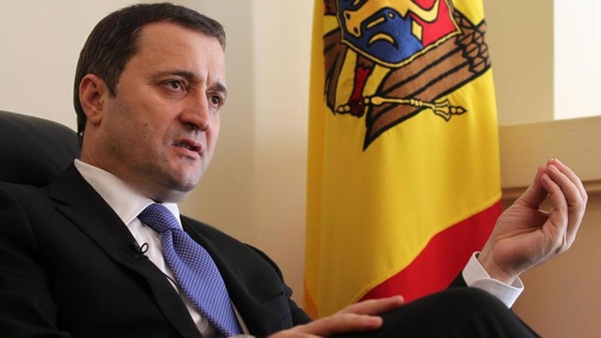El exprimer ministro Vlad Filat en una entrevista del 2012 en la embajada moldava de Bruselas.
