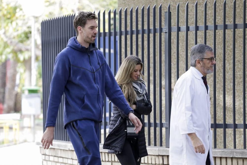 Pau Gasol en Murcia para tratar su lesión