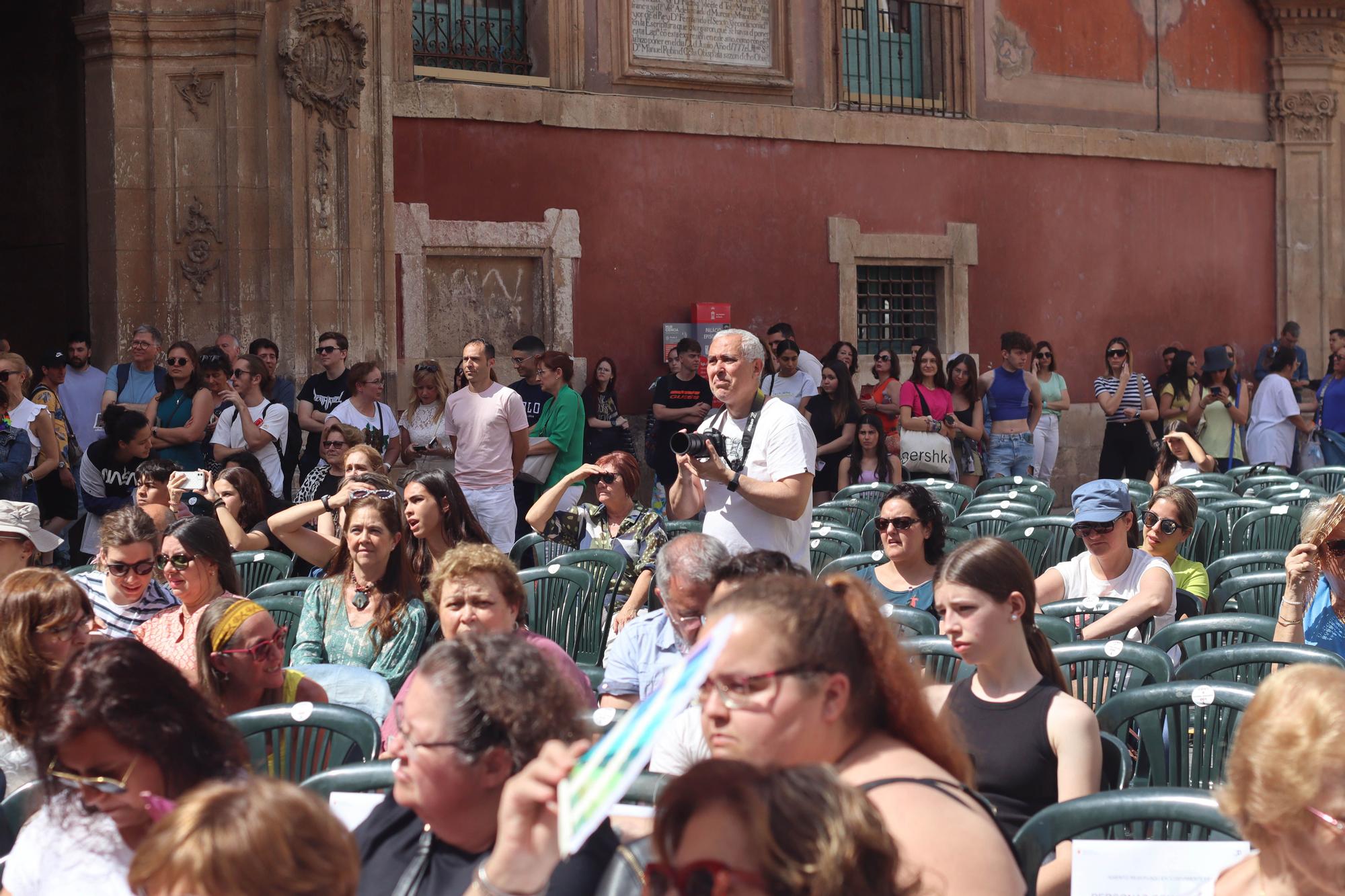 Exhibición de danza en la plaza Belluga de Murcia