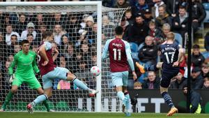 De Bruyne marcó el primer gol del City ante el Burnley