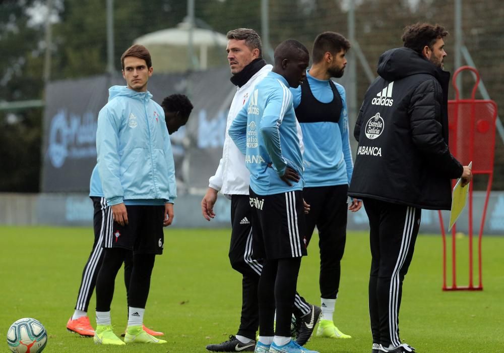 Óscar García exprime su último entrenamiento antes del Celta - Mallorca