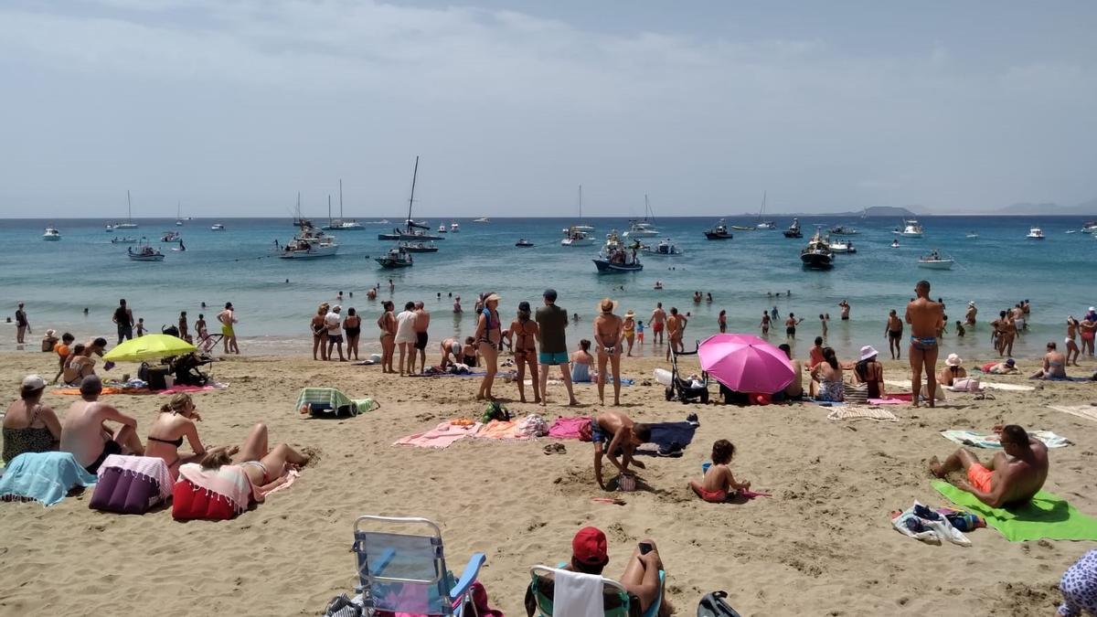 Localidad turística de Playa Blanca.