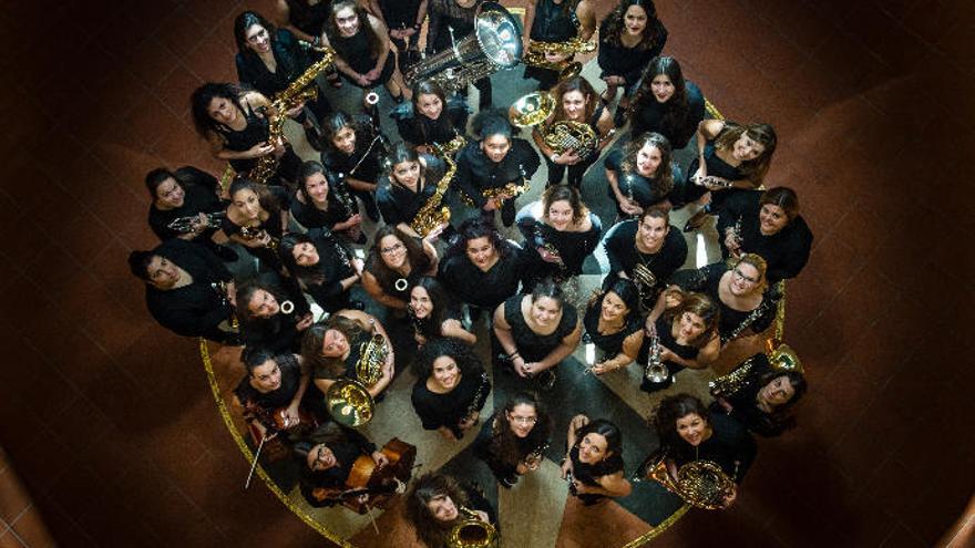 Imagen de la formación de la Gran Canaria´s Women Band