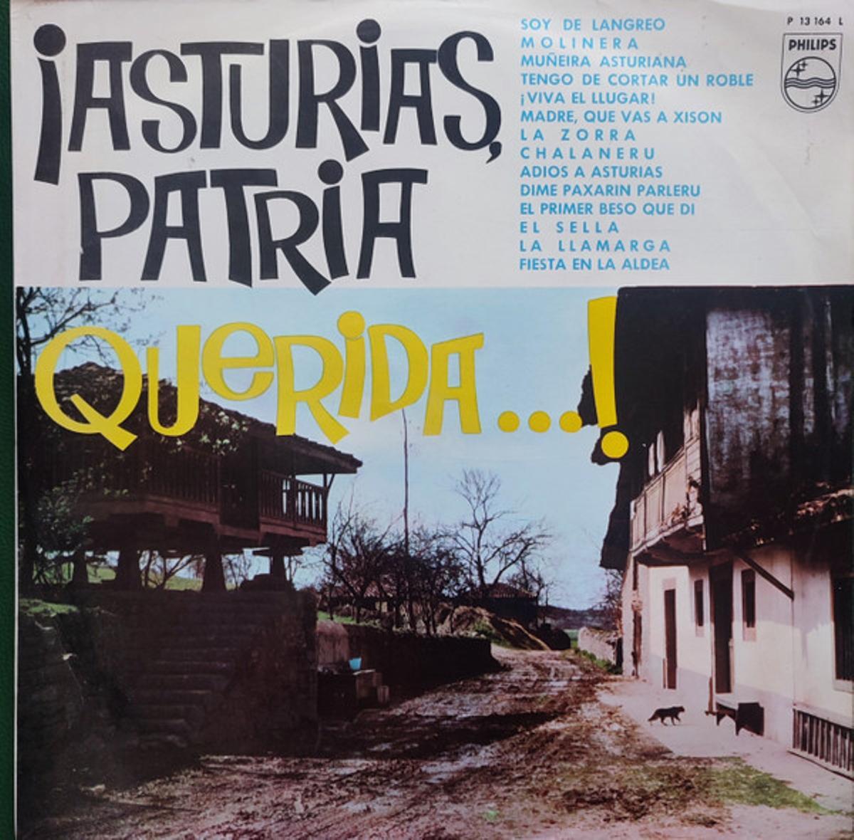 La portada del disco "Asturias patria querida", de 1964.