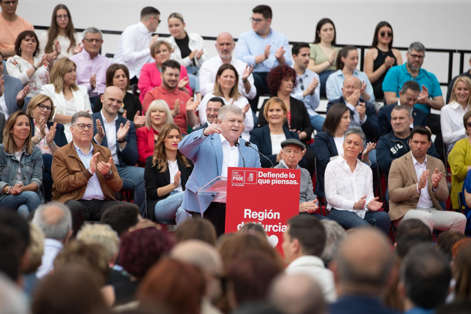 Serrano presenta su candidatura al Ayuntamiento de Murcia junto a la ministra Montero