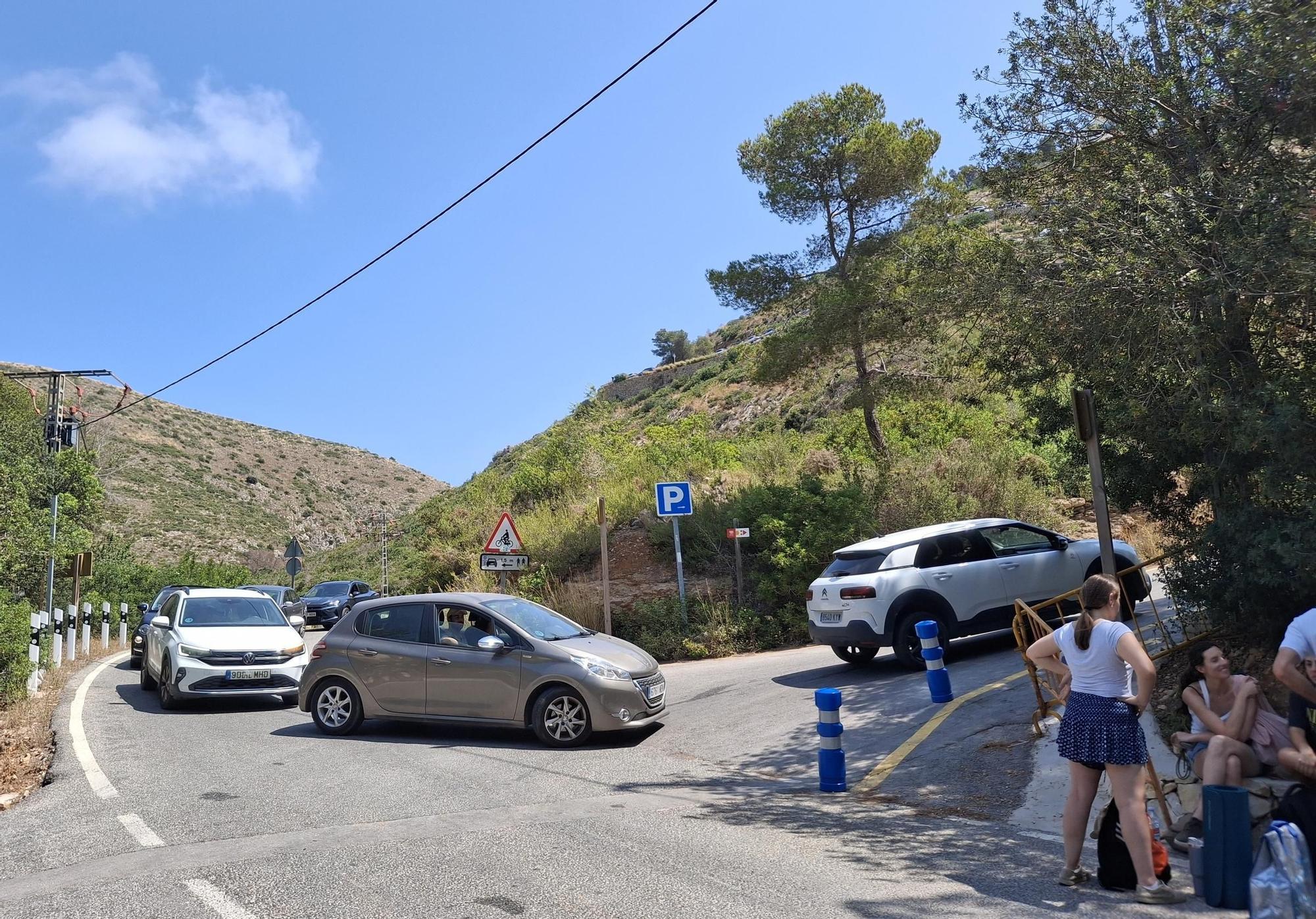 Llenazo y colapso en la Granadella de Xàbia (imágenes)