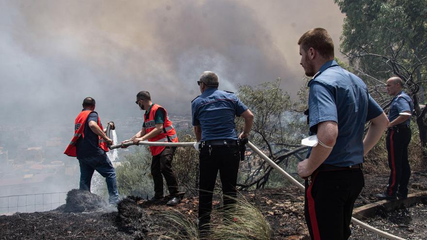 Los incendios que arrasan Sicilia