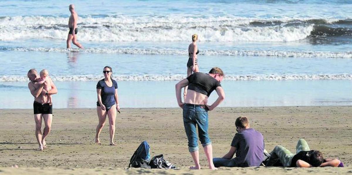 Un grupo de turistas británicos.