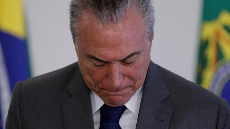 El presidente de Brasil Michel Temer.