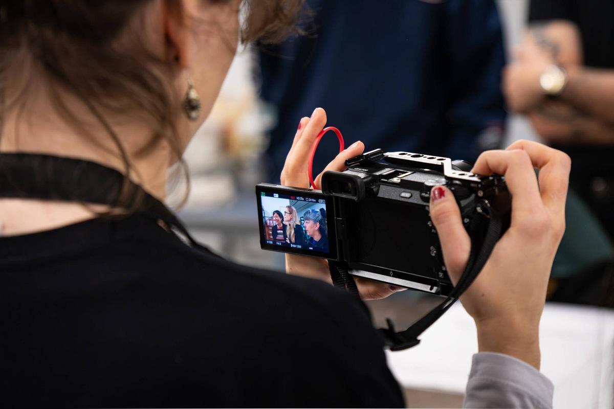 Una alumna de los estudios de FP de Producción Audiovisual.