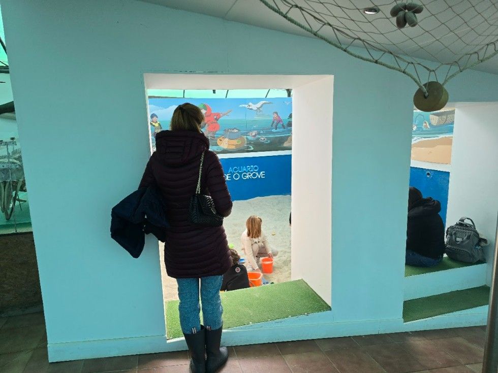 Las instalaciones del Acuario O Grove, en Punta Moreiras.