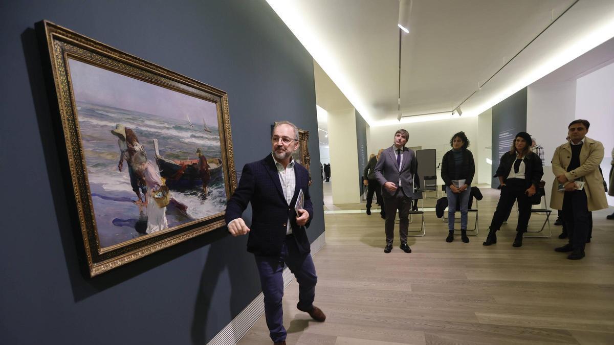 Gabino Busto, durante un acto en el Museo de Bellas Artes, en una imagen de archivo.