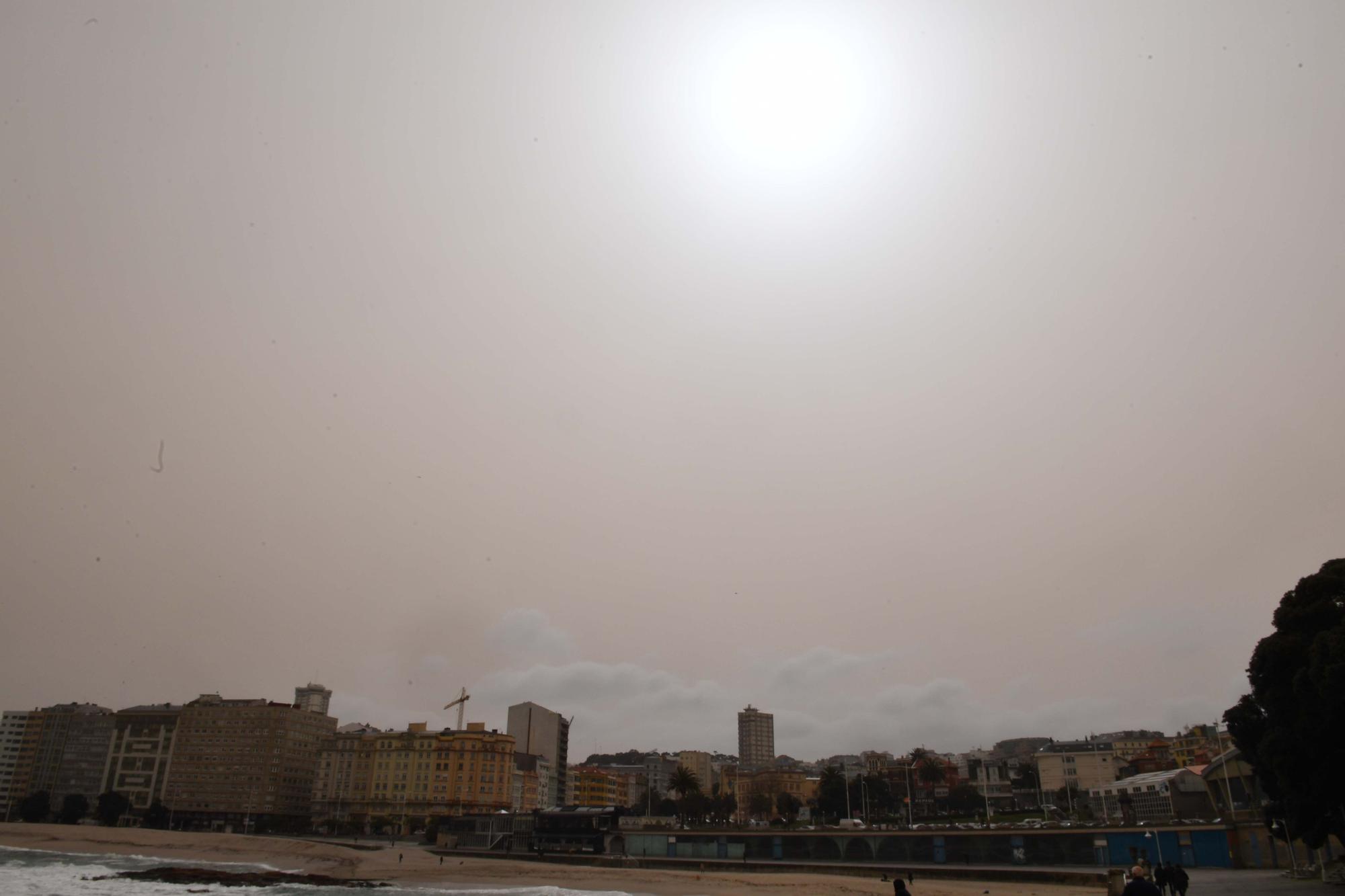 La calima provoca un empeoramiento de la calidad del aire en A Coruña