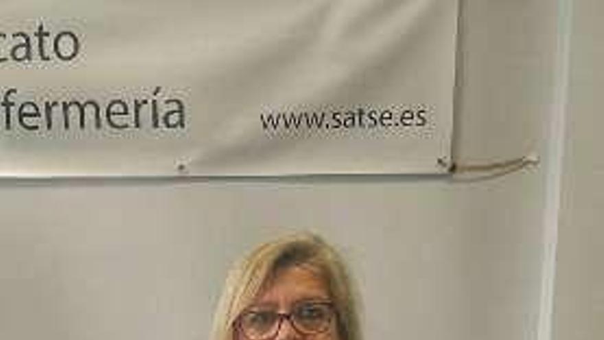 Pilar Oviedo, secretaria de SATSE Ourense. // I.O.