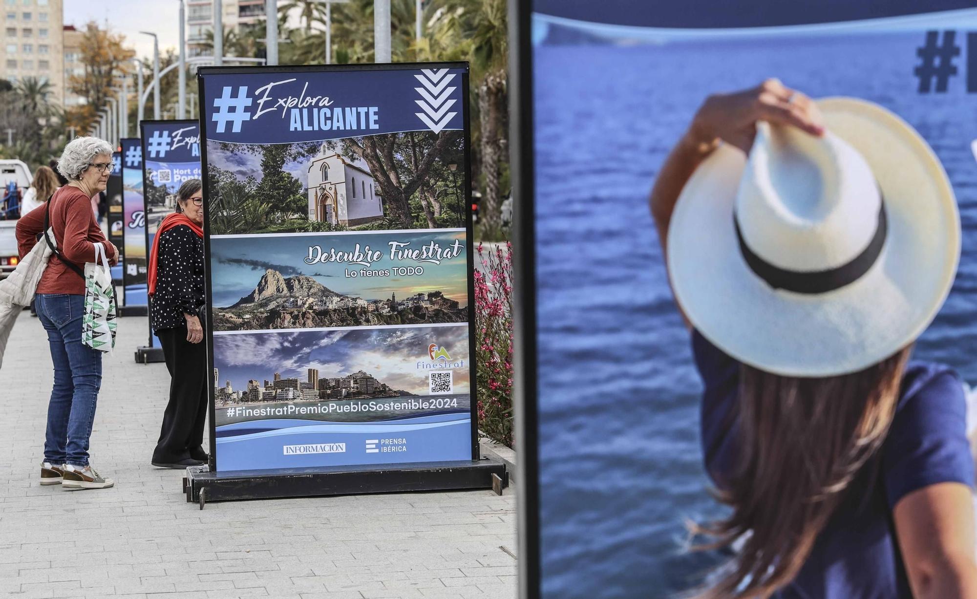 "Alicante explora" se expone en el Paseo de los Mártires de la Libertad