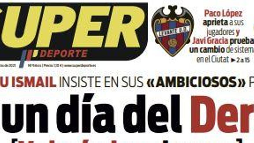 La portada de SUPER del jueves