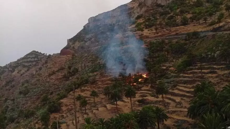 Incendio en San Sebastián de La Gomera