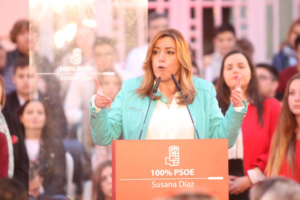 Mitin de Susana Díaz en la Casa de la Cultura de Xàtiva