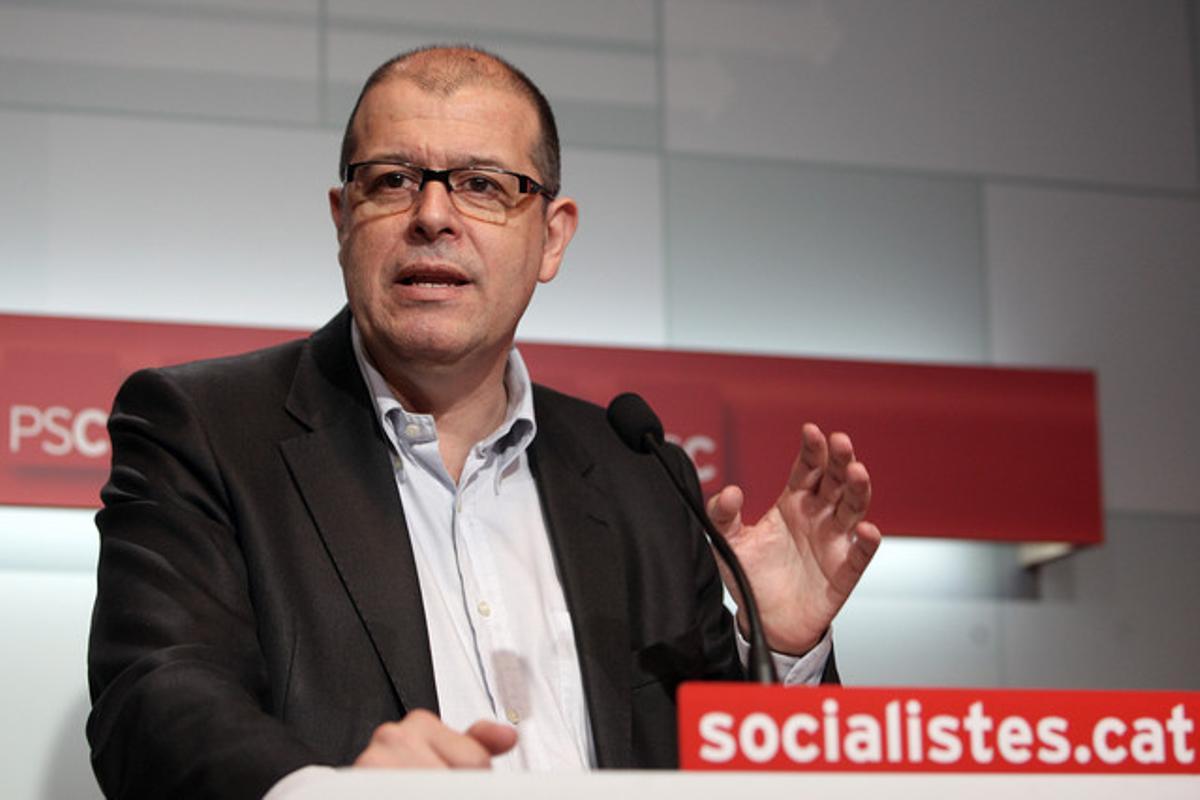 José Zaragoza, en una roda de premsa a la seu del PSC, el 2010. José Zaragoza, en una roda de premsa a la seu del PSC, el 2010.