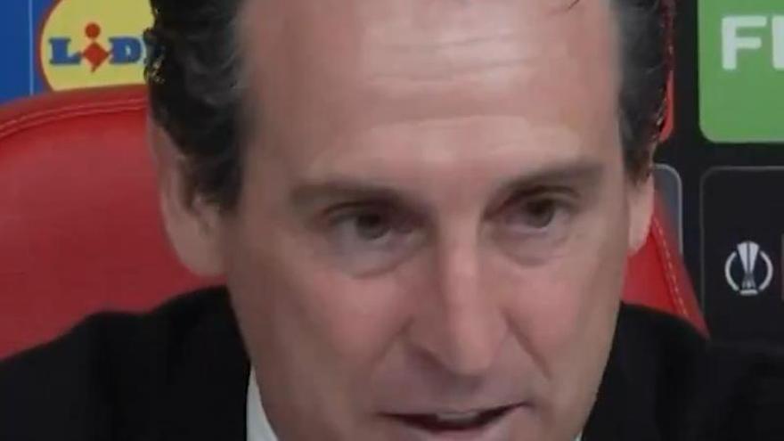 El tremendo enfado en inglés de Unai Emery