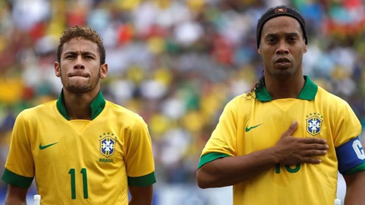 Neymar dio el pésame a Ronaldinho