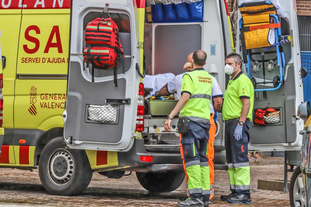 Herido un hombre tras el incendio de un colchón en